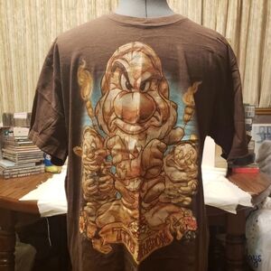 GRUMPY NWOT TIKI KINGDOM L SHIRT DISNEY STORE STUDIO SNOW WHITE MOVIE 7 DWARVES